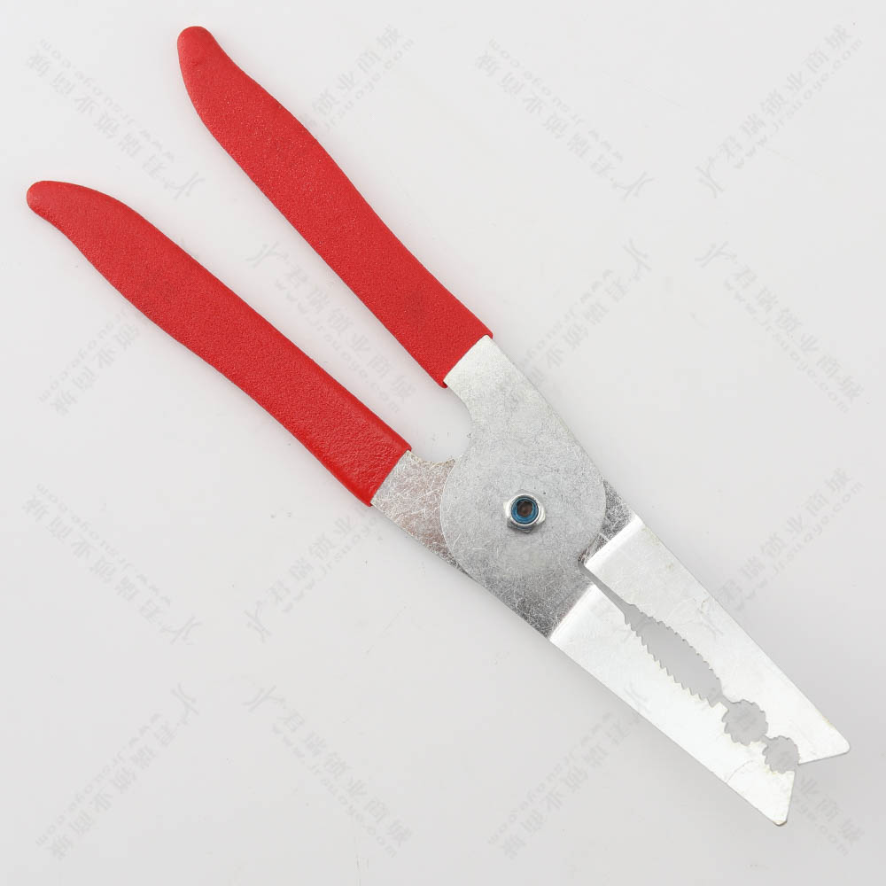 富工红柄新款加长面板钳子 锁匠 防盗门维修工具拆面板用品简易版