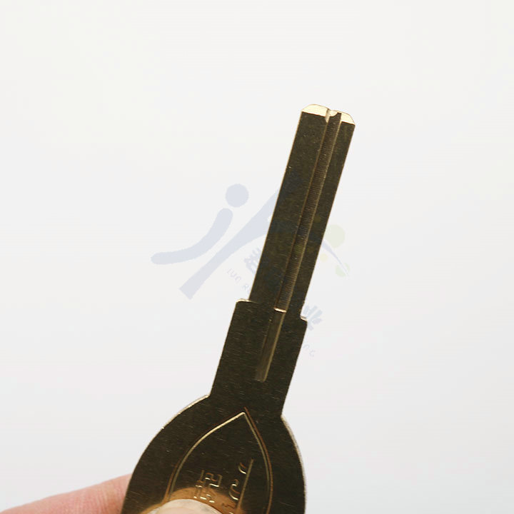 je078 黑客双叶片 单槽叶片 全铜精品防盗门 黑客钥匙胚料