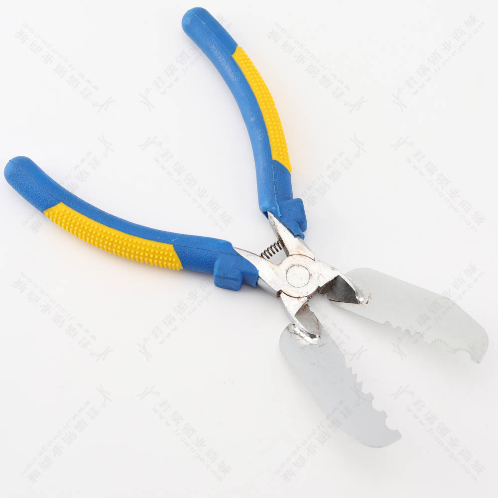 橙柄加强粗齿面板钳子